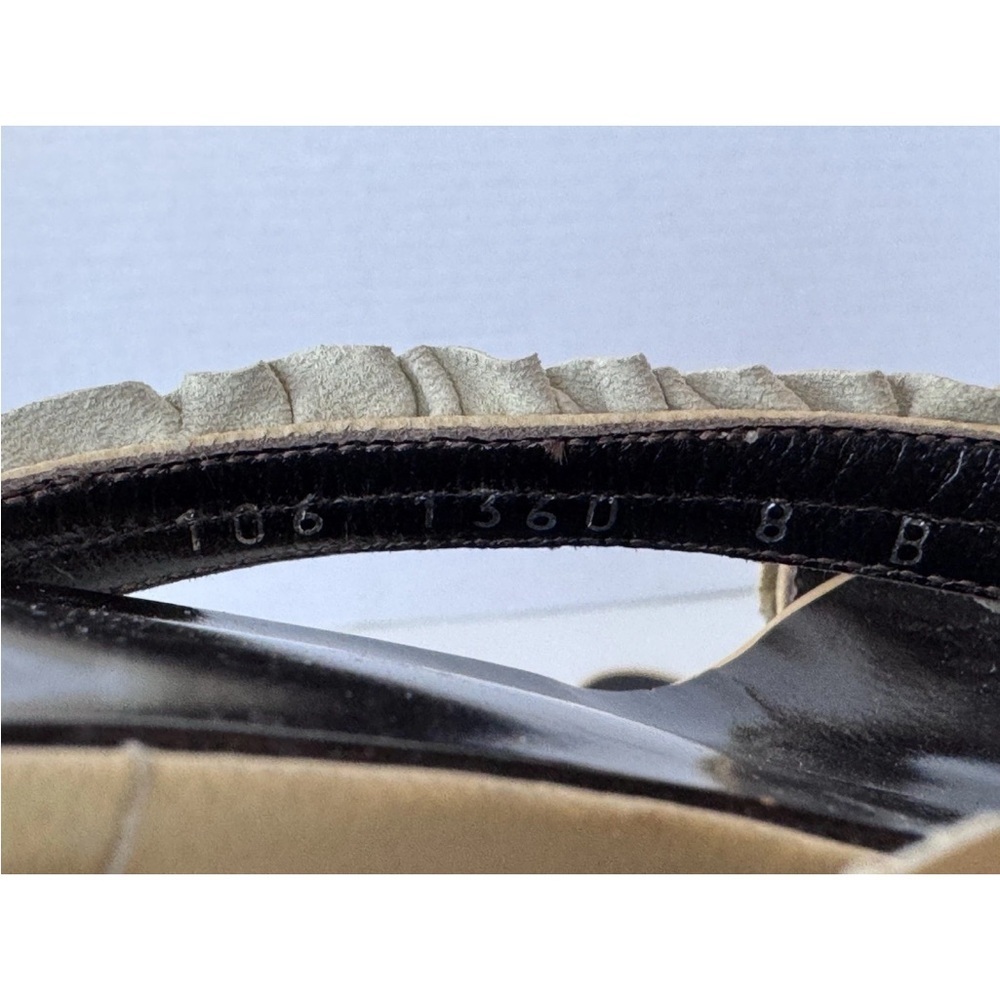 GUCCI Beige Cream Leather Ruffle Straps High Heel Sandals Women’s Size 8 - Picture 7 of 11